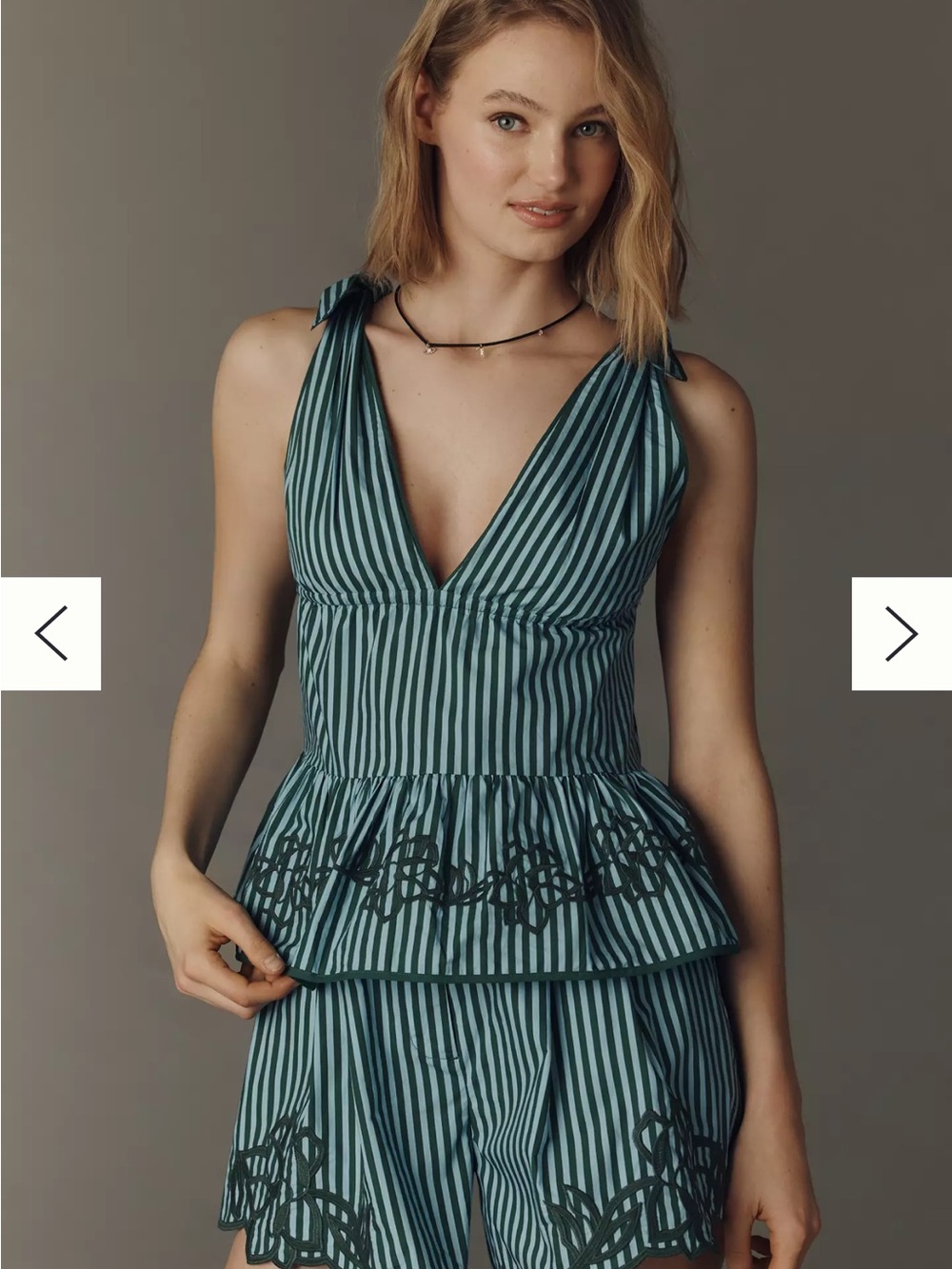 NWT FARM Rio sleeveless embroidered plum & top set